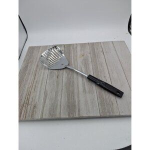 Vintage EKCO Kitchamajig Kitchen Utensil Black Handle Whip Drain 11 3/4"